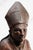 Traditional 19th Century Folk Art Statue Sculpture Carved Wood Bishop Santos Style For Sale - Image 3 of 17