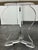 Bespoke Round White Caesarstone Top + Lucite Pedestal Base, 42 Inches For Sale - Image 9 of 12