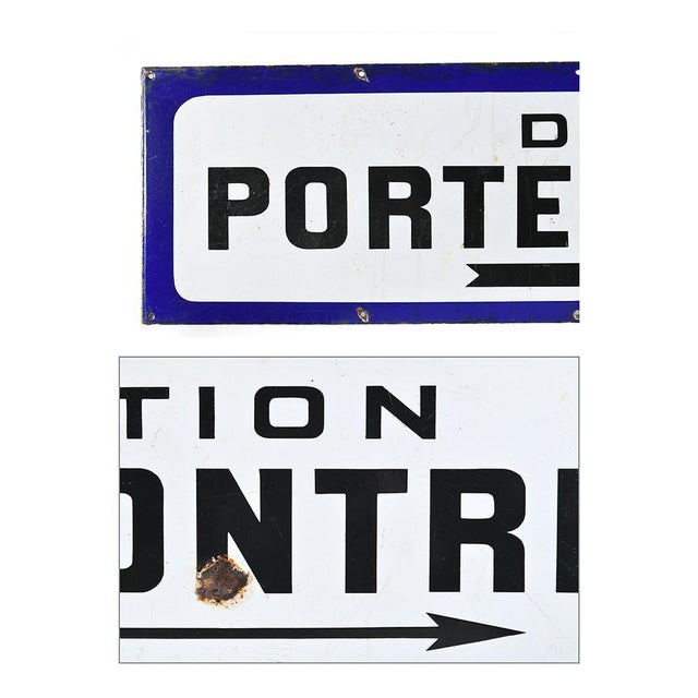 Enamelled Management of Montreuil Door For Sale - Image 3 of 5