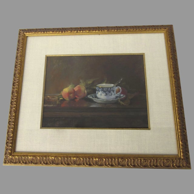 Mid 20th Century Pastel painting by Deborah Bays Tea Cup For Sale - Image 10 of 10