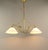 Viennese Art Nouveau Pendant Lamp with Opal Shades, 1920s For Sale - Image 4 of 11