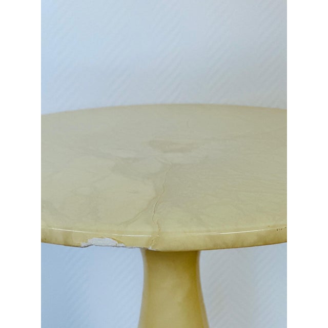 Vintage Natural Onyx Pedestal Table with Sculptural Design, 1960 For Sale - Image 9 of 10