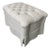 Tufted Ottoman With Skirt For Sale