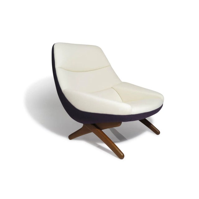Illum Wikkelso for Mikael Laursen Danish Lounge Chair and Ottoman For Sale In San Francisco - Image 6 of 11