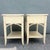 Mid 20th Century Vintage Coastal Faux Bamboo Cream and Pink Nightstands by Thomasville - A Pair For Sale - Image 5 of 9