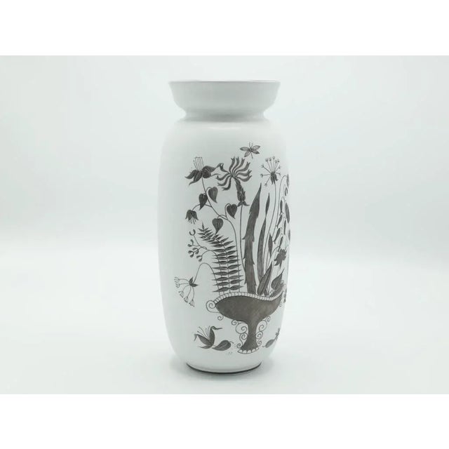 1960s Stig Lindberg Ceramic Grazia Vase For Sale - Image 9 of 10