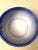 Late 19th Century Victorian Cobalt Blue and White Chamber Pot Antique Spatter Rim Pink Rose Floral Cachepot Planter Jardiniere For Sale - Image 5 of 7