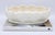 A lovely creamy white ceramic seashell tray with a clamshell gallery, circa 1940s. It has lots of charming crazing...