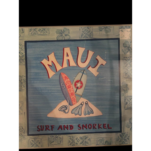 These plaques were part of a "Surfing Fun" series, originally sold by Target around 2005-2007, and were designed by artist...