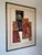 Mid-Century Modern 1970's Carol Dueno Mixed Media Modernist Abstract Painting, Framed For Sale - Image 3 of 13