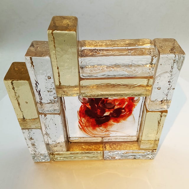 Large Vintage Ashtray in Hand Blown Artistic Murano Glass by Toni Zuccheri, 1950s For Sale - Image 10 of 14