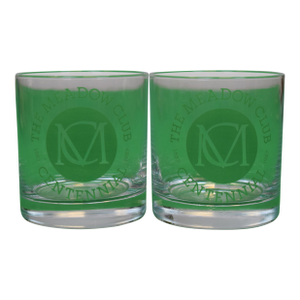 1887 The Meadow Club Old Fashioned Cocktail Glasses - a Pair