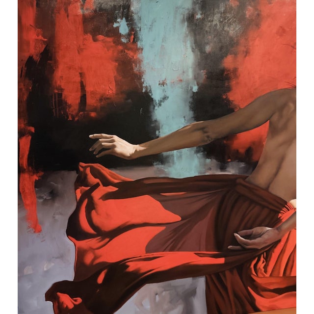 Early 21st Century Filippo Manfroni, I'll Be There 1, Oil on Canvas For Sale - Image 5 of 6