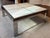 1970s Leon Rosen for Pace Collection Coffee Table in Steel With Portuguese Marble Top For Sale - Image 5 of 6