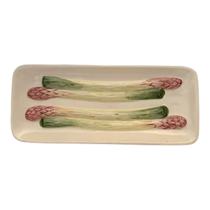 Olfaire Ceramic Asparagus Serving Plate