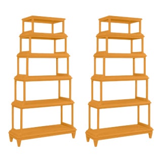 Jules Etagere in Dash of Curry - a Pair For Sale