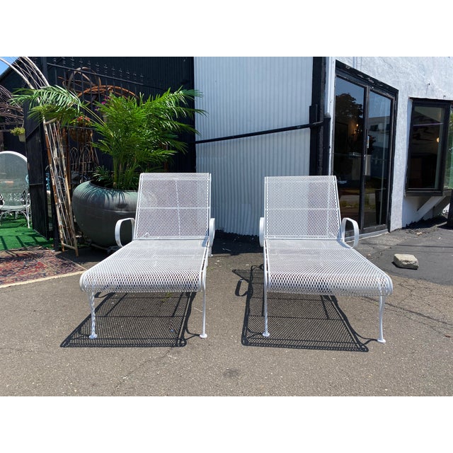 Vintage Outdoor Chaise Lounges by Russell Woodard a Pair Chairish