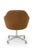 Knoll Knoll Desk Chair in Contrasting Saddle Leather/Suede, Vintage Swivel Base For Sale - Image 4 of 8