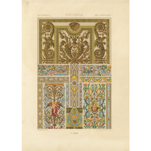 Firmin-Didot after Albert Racinet, LXXVI of L’Ornement Polychrome, 1869, Paper For Sale