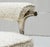 Cream Bouclé Armchair With Polished Steel Accents by R&y Augousti For Sale - Image 8 of 9