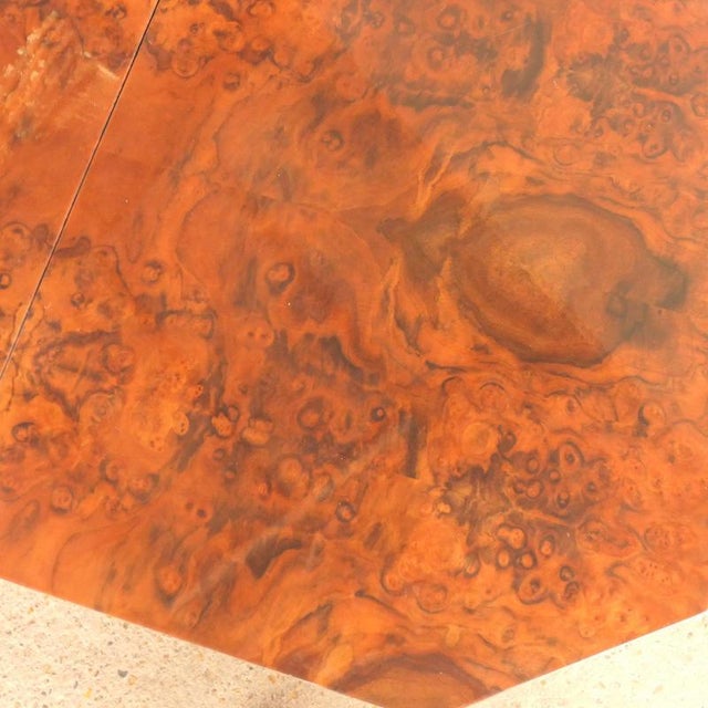 Burl Bar Coffee Table, 1980s For Sale - Image 12 of 18