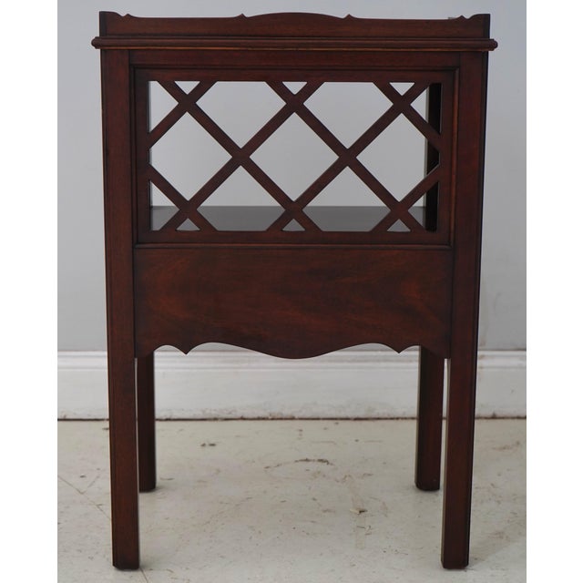 Henkel Harris Mahogany Open Nightstand For Sale - Image 15 of 16