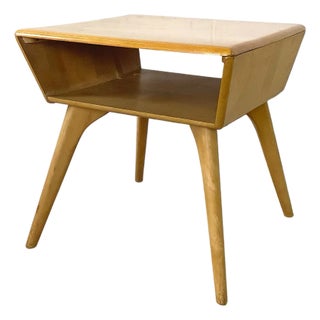 Heywood-Wakefield Solid Birch Encore End Table in Wheat For Sale