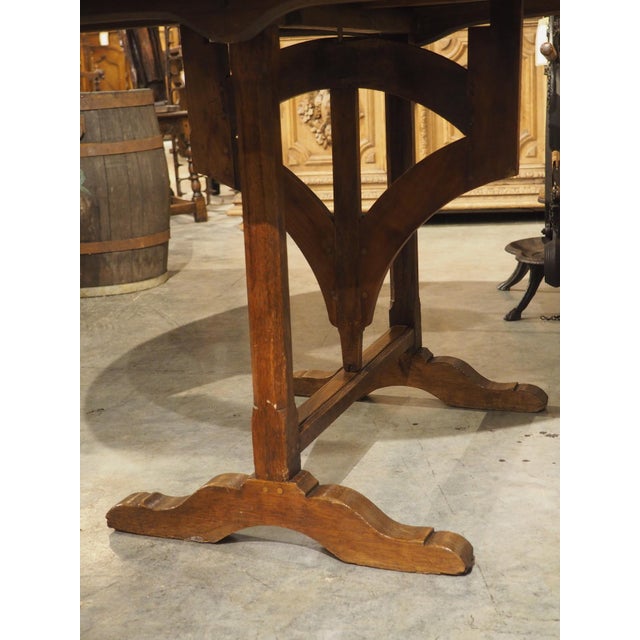19th Century Tilt-Top French Vineyard Table in Carved Cherry, Margaux For Sale - Image 15 of 18