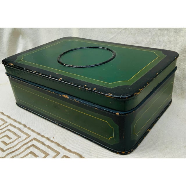 Antique 19th Century Painted Wood French Box For Sale - Image 12 of 12