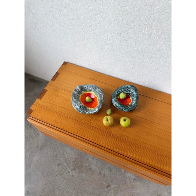 Vintage Fat Lava Ashtrays from Vallauris, 1960s, Set of 2 For Sale - Image 6 of 18