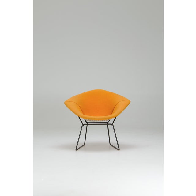 Mid-Century Modern Diamond Chair in Yellow Upholstery by Harry Bertoia for Knoll International, 1950s For Sale - Image 3 of 18