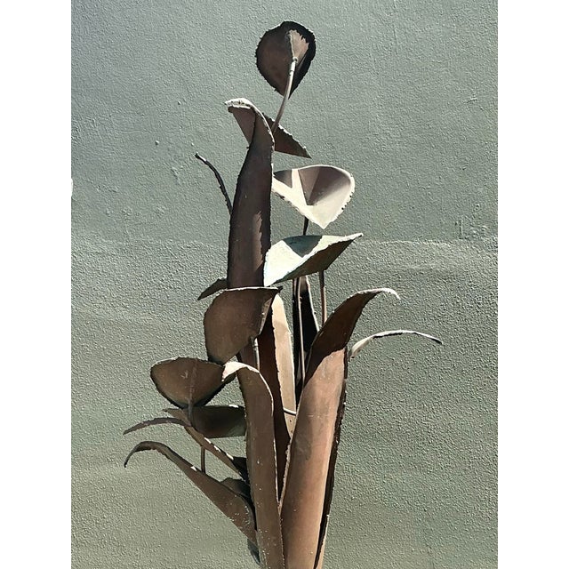 Vintage Patinated Verdigris Copper Fountain For Sale - Image 12 of 12