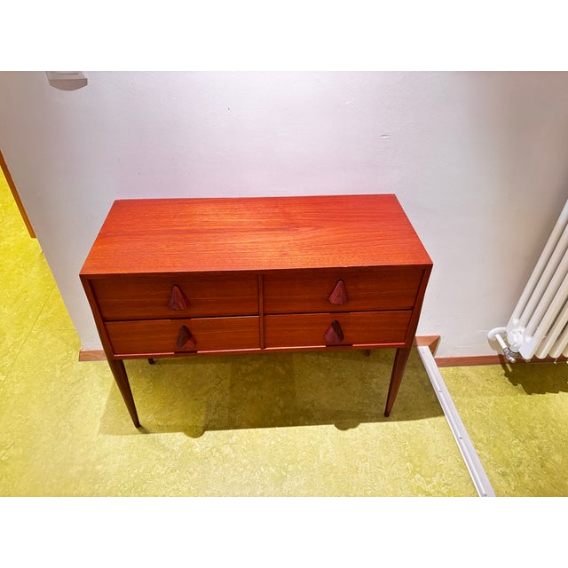 Brown Teak Bedside Table by by Reinhold Stotz, 1960 For Sale - Image 8 of 10