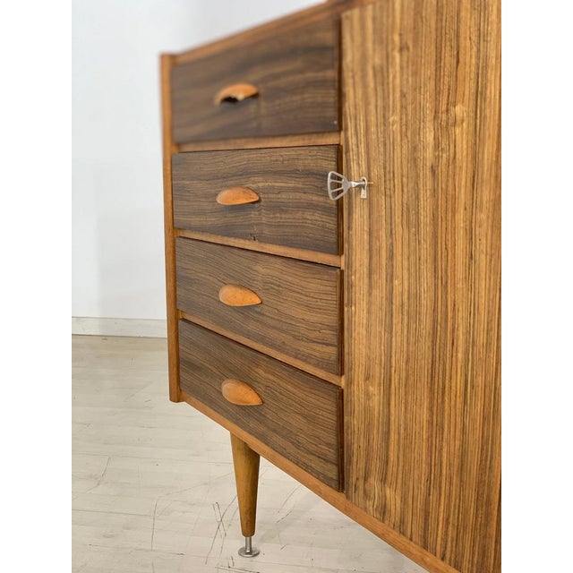 Brown Vintage German Sideboard in Walnut For Sale - Image 8 of 13