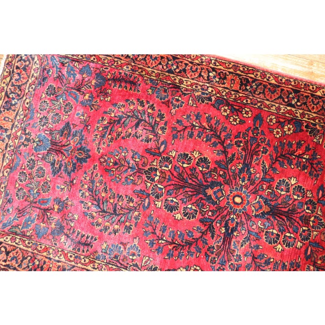 Textile Antique Zabihi Collection Persian Sarouk Rug - 2'6" x 4'10" For Sale - Image 7 of 8