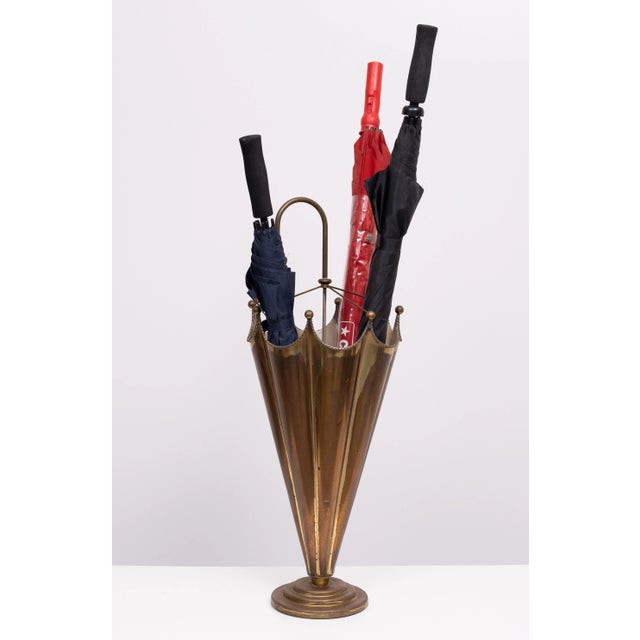Brass Umbrella Stand, France, 1950s For Sale - Image 11 of 12
