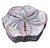 An exquisite and highly stylized vintage set of six artisanal pottery plates, handmade and meticulously hand-painted in...