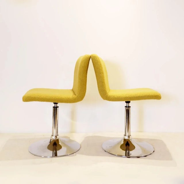 Modern Vintage Swivel Chairs, 1960s, Set of 2 For Sale - Image 3 of 15