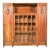 Louis Majorelle Style Antique French Art Nouveau Carved Burled Walnut Bibliotheque Bookcase Cabinet, Circa 1900 For Sale