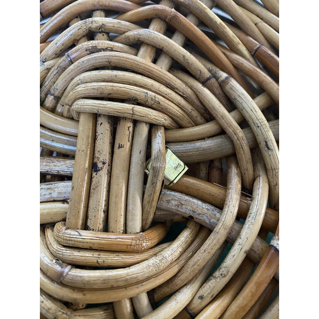 Late 20th Century Vintage Maitland - Smith Wicker Reed, Wrought Iron ...