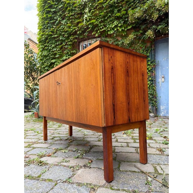 Wood Small Sideboard with Lock, Denmark For Sale - Image 7 of 11