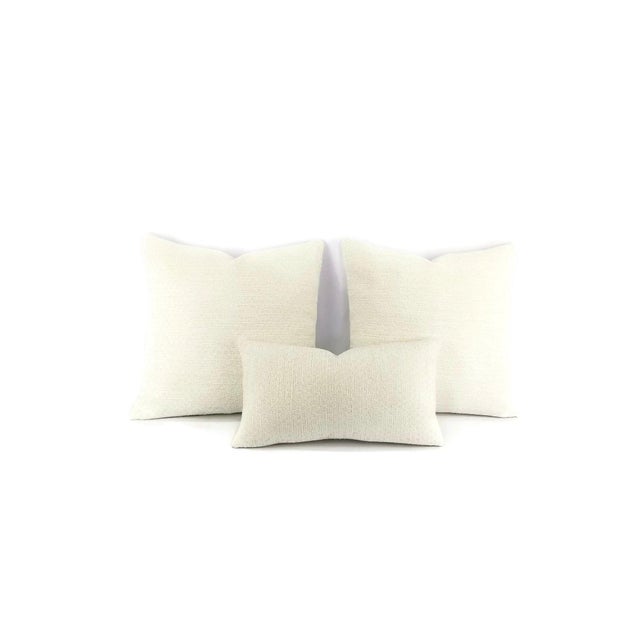 Beacon Hill Beacon Hill Arches White Lumbar Chenille Pillow For Sale - Image 4 of 8