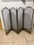 Mid 20th Century Vintage MCM Four Panel Arch Fireplace Screen Metal Accents For Sale - Image 5 of 8