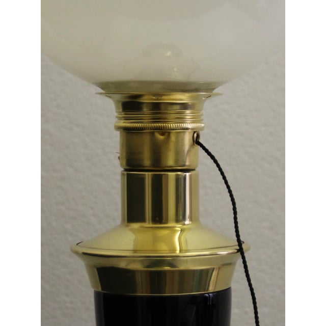 French Art Deco Table Lamp in Brass from Mazda, 1950s For Sale - Image 4 of 9