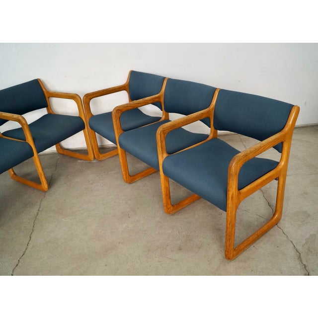 1970’s Mid-Century Modern Tandem Seating Waiting Room Chairs Benches - A Pair For Sale - Image 11 of 12