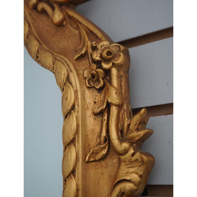 Friedman Brothers Friedman Brothers Ornate Gold Framed Mirror For Sale - Image 4 of 12
