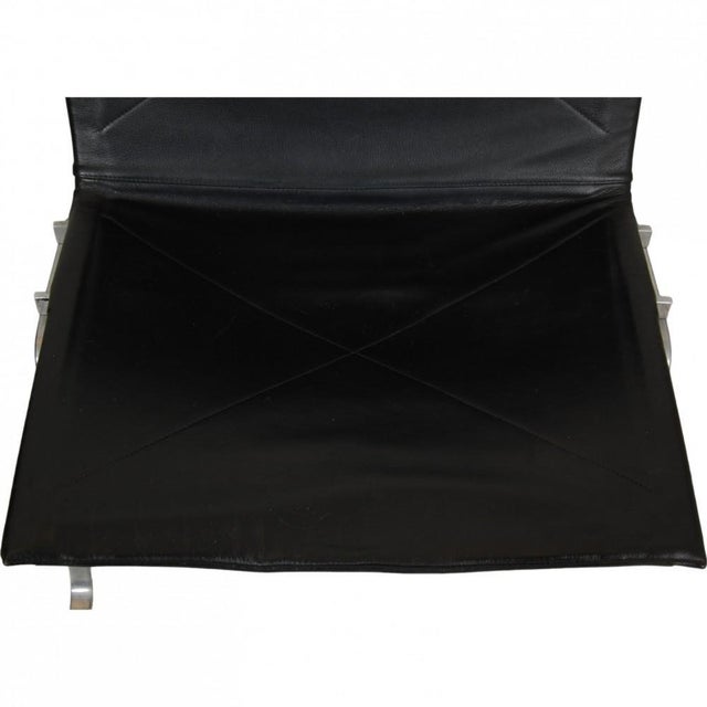 Animal Skin Pk22 Chair in Black Leather by Poul Kjærholm for Kold Christensen, 1970s For Sale - Image 7 of 18