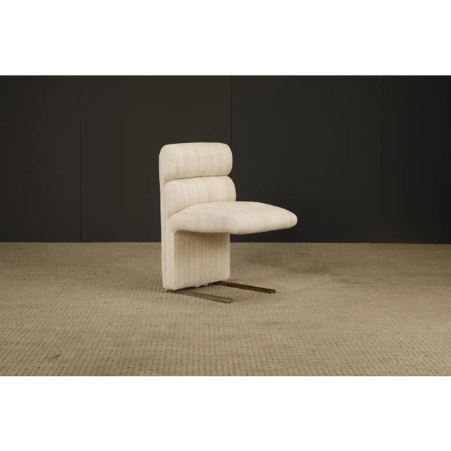 Set of 6 Channel-Tufted Post-Modern Dining Chairs by Finesse, 1970s, Signed For Sale - Image 9 of 15