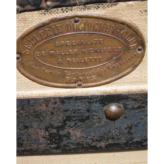 Antique French Travel Trunk For Sale - Image 10 of 11