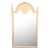 John Widdicomb Neoclassical Painted and Gold Gilt Large Wall Mirror, 1950s For Sale